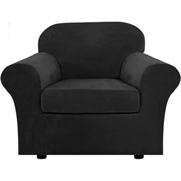 Rich Velvet Stretch 2-Piece Chair Slipcover Sofa Cover
